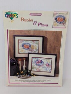 Cross Stitch Pattern Peaches & Plums Color Charts